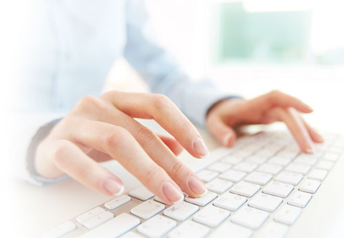 Typing on Keyboard